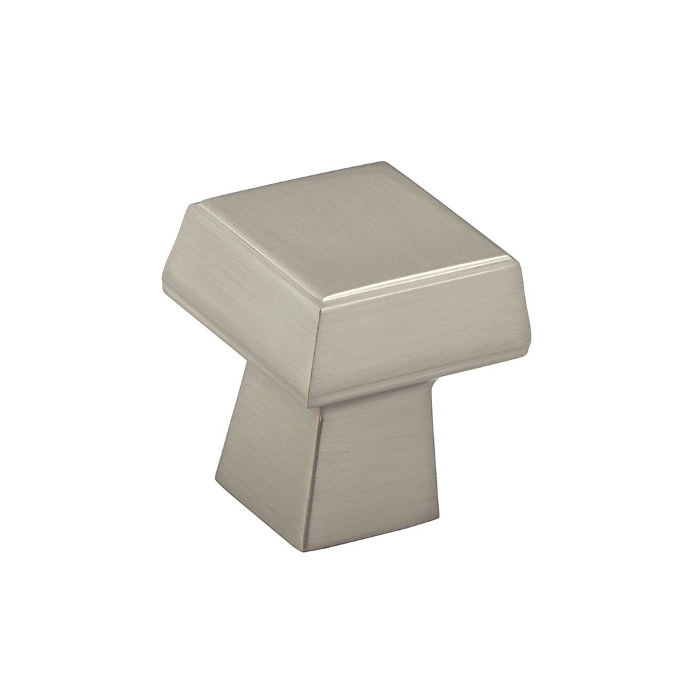 1 1/32" Long Contemporary Knob in Brushed Nickel