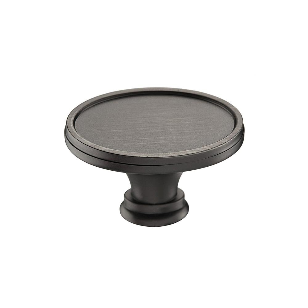 1 17/32" Long Transitional Knob in Antique Nickel