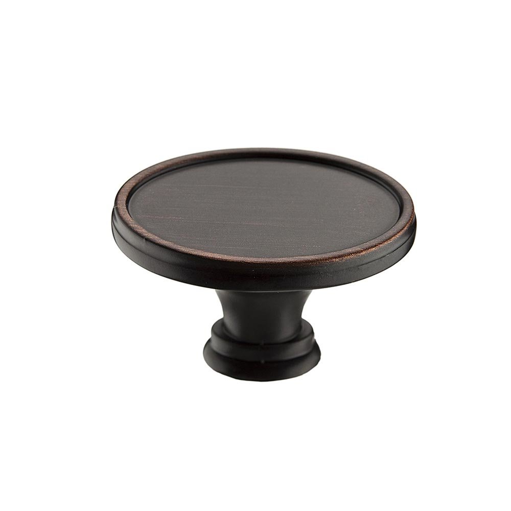 1 17/32" Long Transitional Knob in Brushed Oil Rubbed Bronze