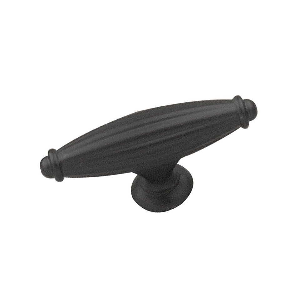 2 9/16" Long Traditional Knob in Matte Black