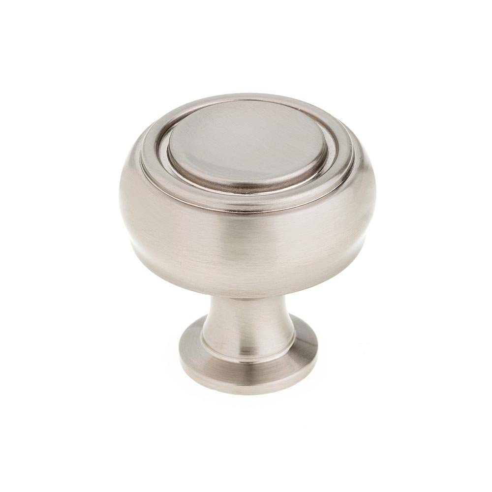 1 5/16" Round Contemporary Knob in Brushed Nickel