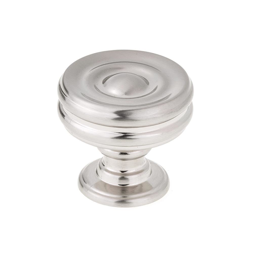 1 3/8" Round Contemporary Knob in Brushed Nickel