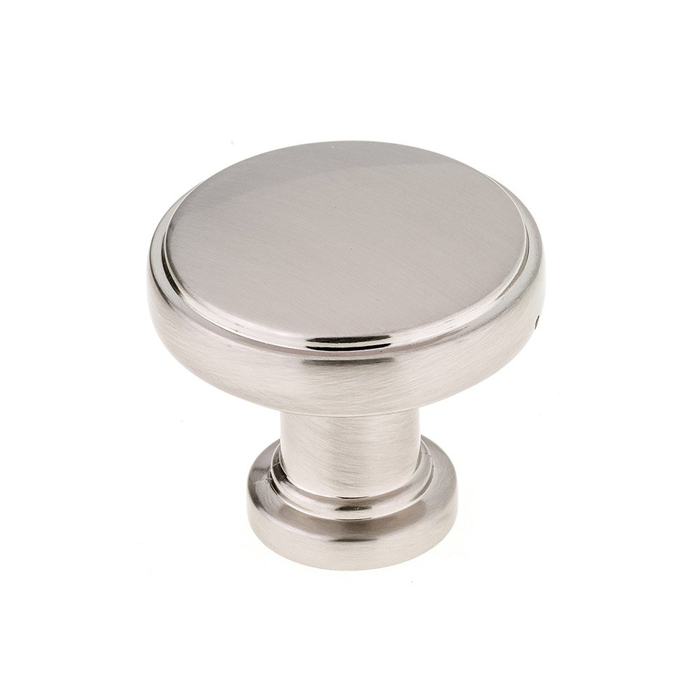 1 11/32" Round Contemporary Knob in Brushed Nickel