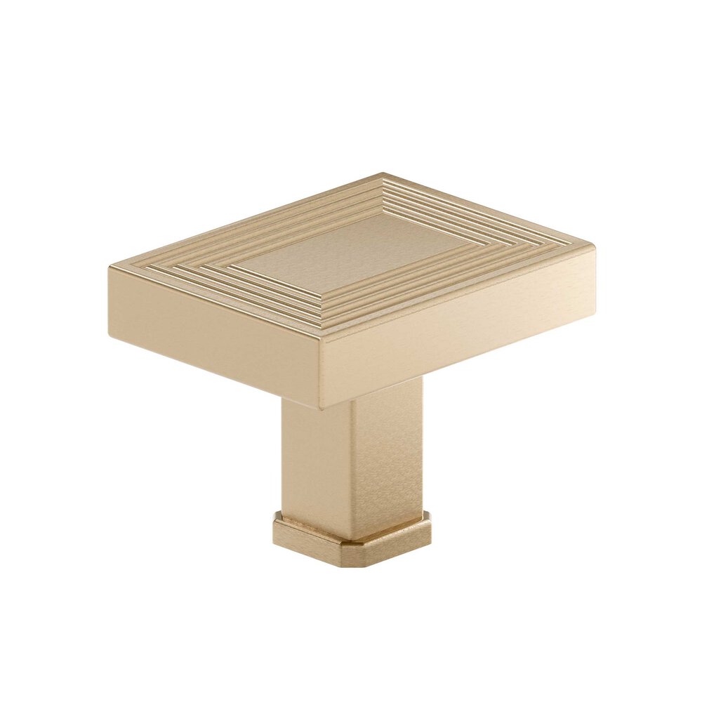 1 25/32" Long Transitional Knob in Champagne Bronze