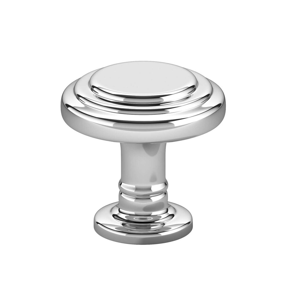 1 5/16" Round Traditional Knob in Chrome