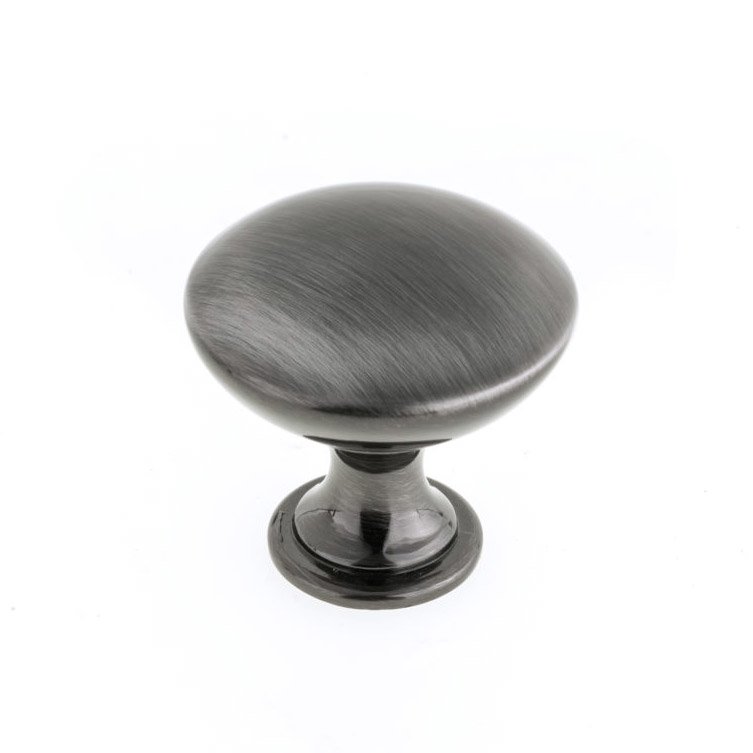 31/32" Round Contemporary Knob in Black Stainless Steel