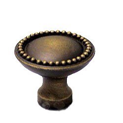 Plain Knob with Beaded Edge in Antique English