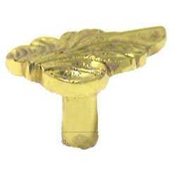 Leaf Knob in Polished Brass
