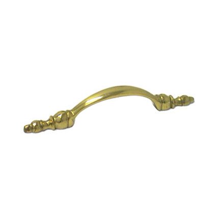 3" Center Decorative Pull in Polished Brass