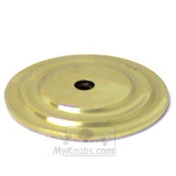 Plain Single Hole Backplate in Polished Brass