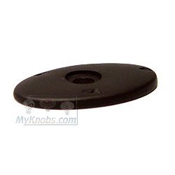 Distressed Oval Backplate in Oil Rubbed Bronze