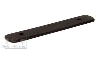 3" Center Distressed Rectangular Backplate in Oil Rubbed Bronze