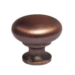 Thin Mushroom Knob in Distressed Copper