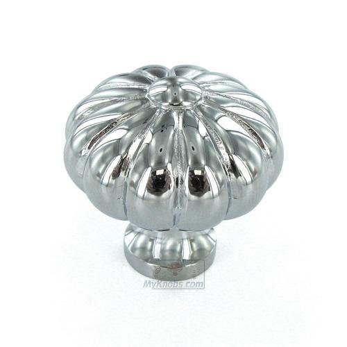 Small Melon Knob in Polished Chrome