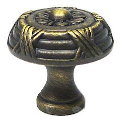 Large Crosses and Petals Knob in Antique English