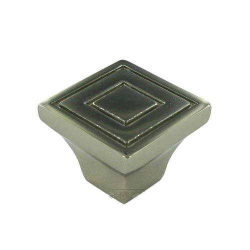 1 1/16" Contemporary Square Knob In Polished Nickel