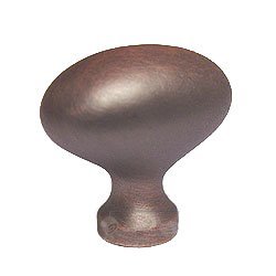Oval Knob in Distressed Copper