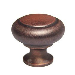 Hollow Two Step Knob in Distressed Copper