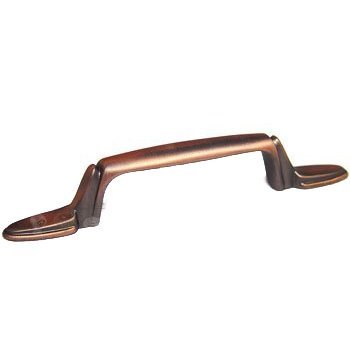 3" Center Lined Flat Foot Bow Pull in Distressed Copper