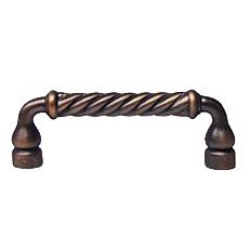 3" Centers Twisted Pull in Distressed Copper