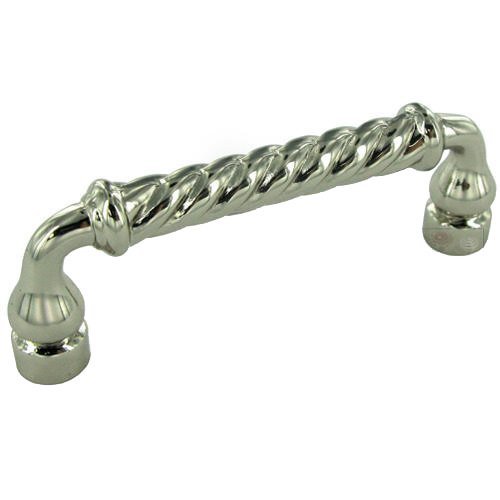 3" Centers Twisted Handle In Polished Nickel