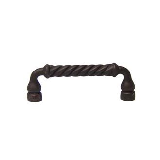 3" Centers Twisted Pull in Oil Rubbed Bronze