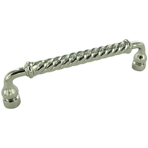 5" Centers Twisted Handle In Polished Nickel