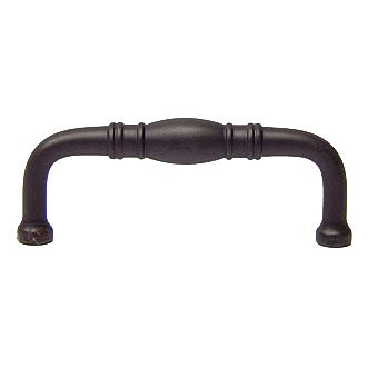 3" Centers Barrel Middle Pull in Oil Rubbed Bronze