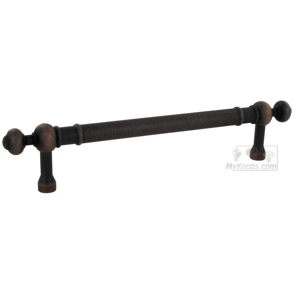5" Centers Plain Pull with Decorative Ends in Valencia Bronze