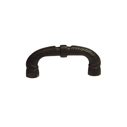 3" Centers Bow Pull with Petals and Solid LIne in Oil Rubbed Bronze