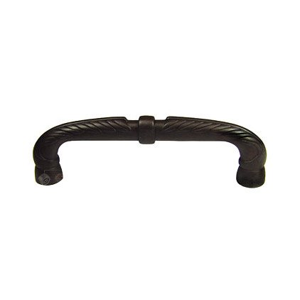 5" Centers Bow Pull with Petals and Solid LIne in Oil Rubbed Bronze