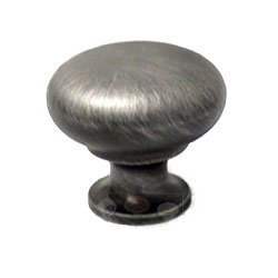 Thin Mushroom Knob in Distressed Nickel