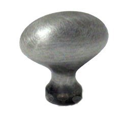 Oval Knob in Distressed Nickel