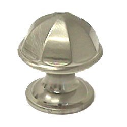 Contoured Dome Knob in Satin Nickel