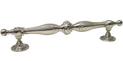 10 3/4" (273mm) Centers Ornate Appliance/Oversized Pull 15" O/A in Satin Nickel