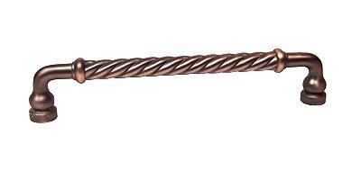 12" (305mm) Centers Twisted Appliance/Oversized Pull in Distressed Copper