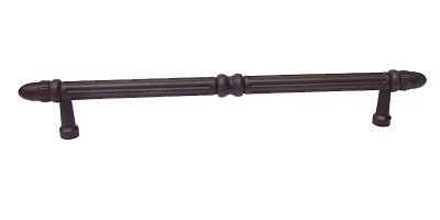 12" (305mm) Centers Lined Rod with Petals at End Appliance/Oversized Pull in Oil Rubbed Bronze