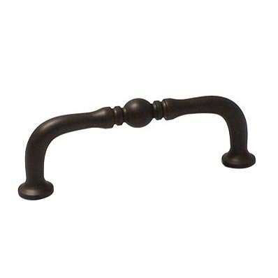 3" Centers Decorative Elongated Colonial Pull in Oil Rubbed Bronze