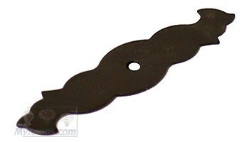 Curvey Single Hole Backplate in Oil Rubbed Bronze