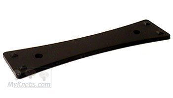 3" Center Bent Rectangle Backplate in Oil Rubbed Bronze