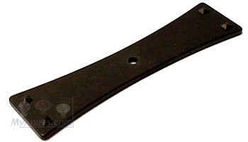Bent Rectangle Single Hole Backplate in Oil Rubbed Bronze