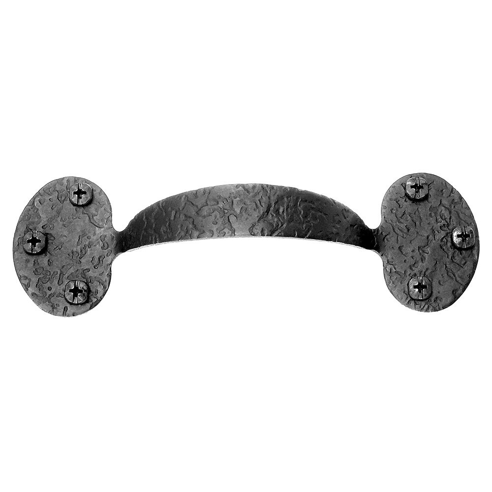 6 3/8" Bean Front Mount Pull in Black