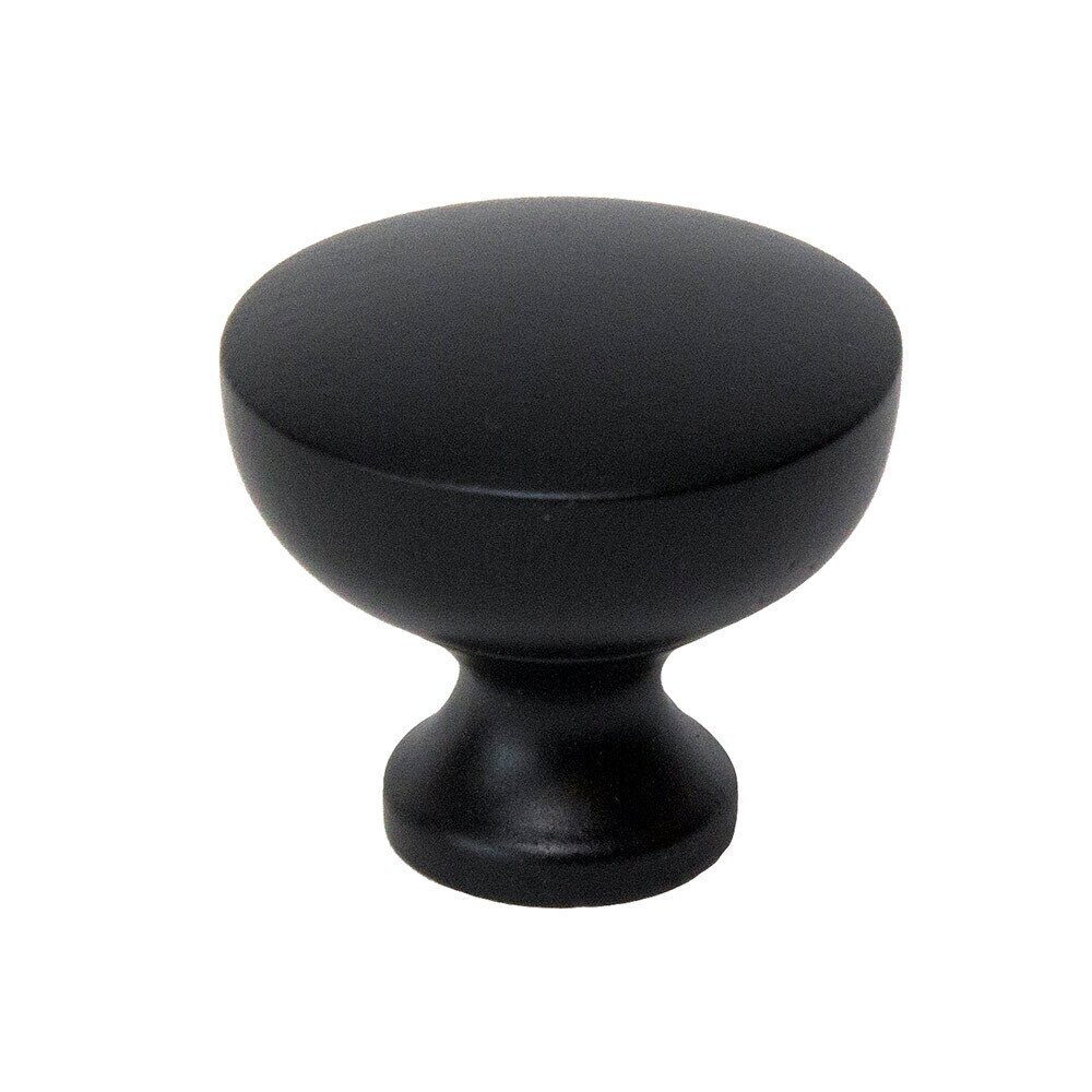 1 1/8" Round Knob in Black
