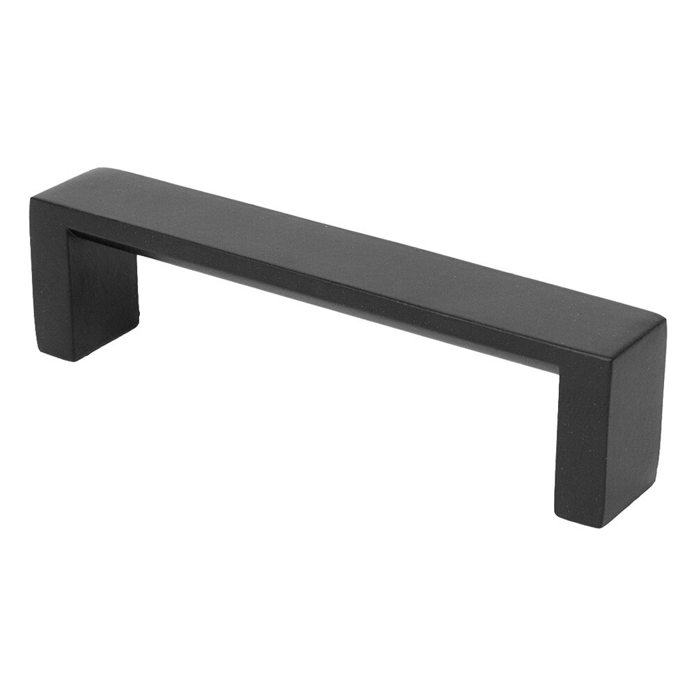4" Centers Modern Square Pull in Black