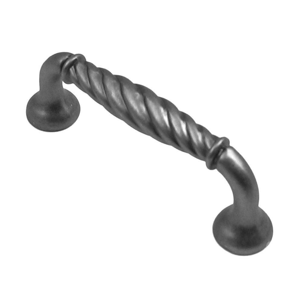 3" Centers Rope Handle in Weathered Pewter