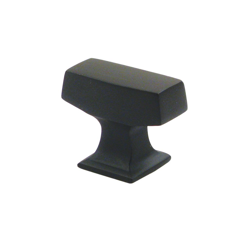 1 3/8" Rectangle Modern Knob in Oil Rubbed Bronze