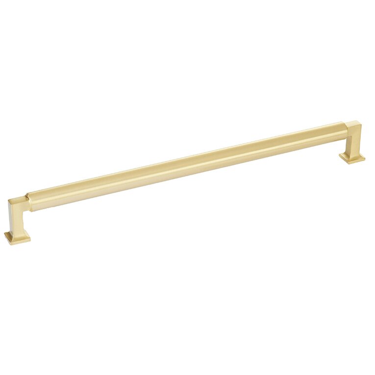 12" Centers Cabinet Pull in Satin Brass
