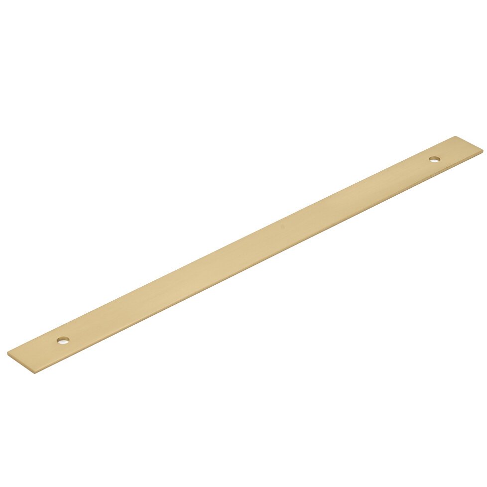 12" Centers Appliance Pull Backplate in Signature Satin Brass