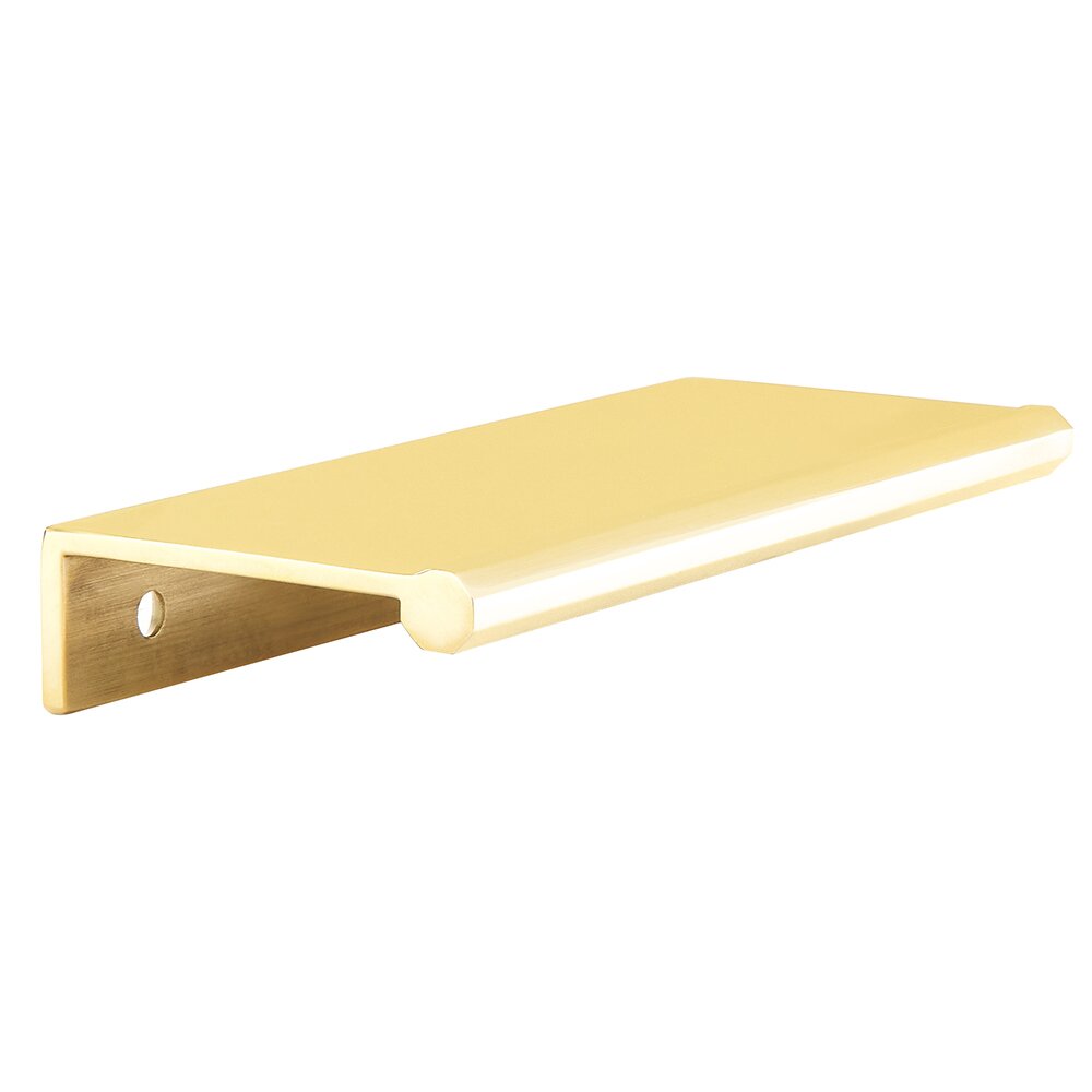 5 1/4" Long Edge Pull in Unlacquered Brass