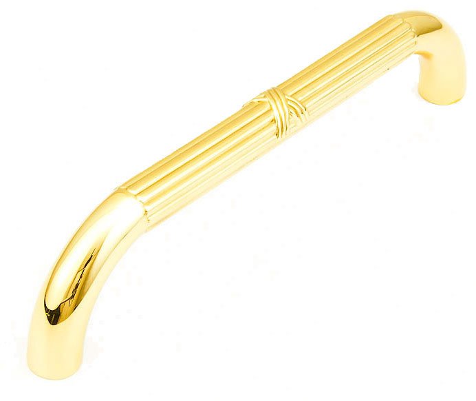 Ribbon and Reed 10" ( 254mm ) Center Pull in Polished Brass